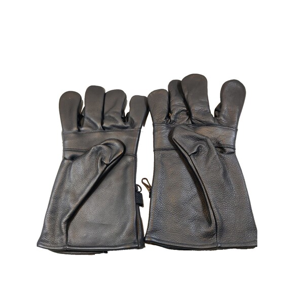 Motorcycle Gloves Black Leather Size 6, Very Nice Condition. - Picture 2 of 11